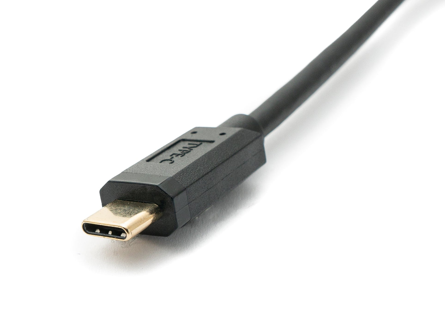 SYSTEM-S USB 3.1 Gen 2 100W Kabel 100 cm Typ C Stecker zu Stecker Schraube in Schwarz