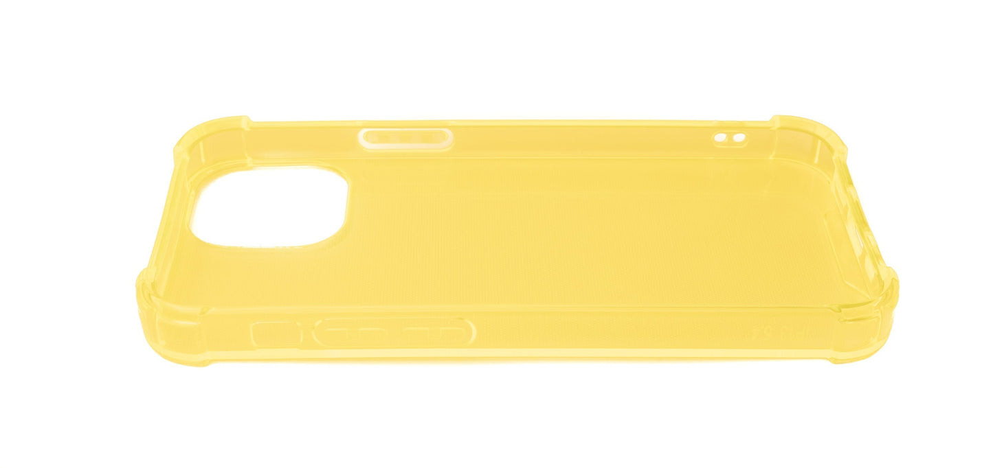 SYSTEM-S Schutzhülle aus Silikon in Gelb Transparent Hülle für iPhone 13 Mini