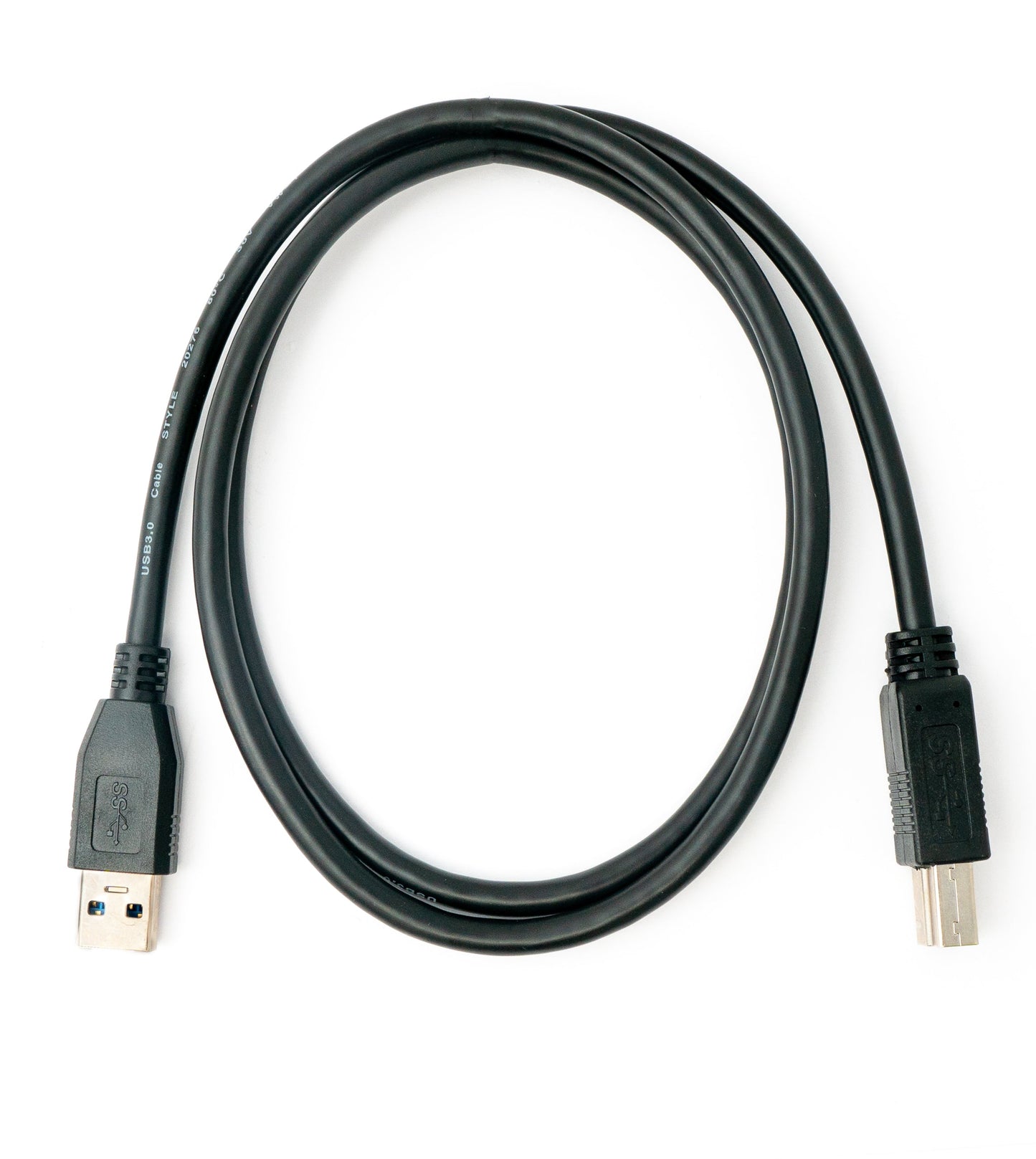 SYSTEM-S USB 3.0 cable 100 cm type B male to A male in black
