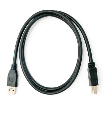 SYSTEM-S USB 3.0 cable 100 cm type B male to A male in black
