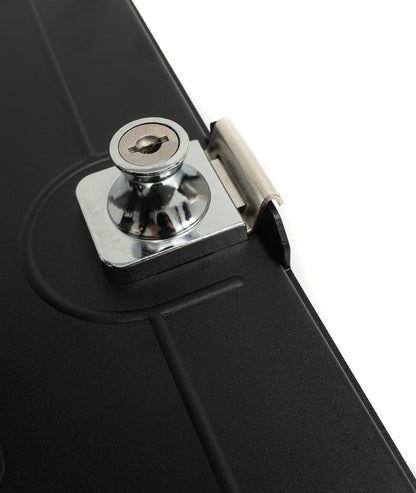 SYSTEM-S Wand Halterung abschließbar 360° für iPad Pro 12.9" 2018 2020 2021 in Schwarz