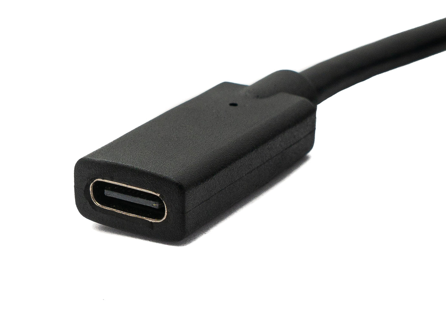 SYSTEM-S USB 3.1 Gen 2 100W Kabel 100 cm Typ C Stecker zu Buchse Schraube Winkel