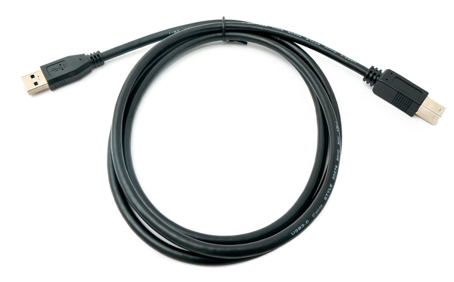 SYSTEM-S USB 3.0 Kabel 150 cm Typ B Stecker zu A Stecker in Schwarz