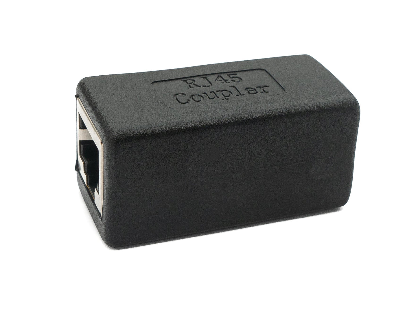 SYSTEM-S LAN Adapter RJ45 Buchse zu Buchse Ethernetadapter Kabel in Schwarz