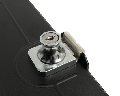 SYSTEM-S Wand Halterung abschließbar 360° für iPad Pro 12.9" 2018 2020 2021 in Schwarz