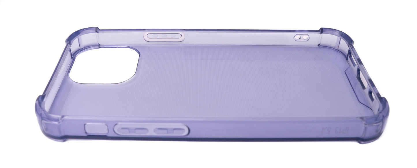 SYSTEM-S Schutzhülle aus Silikon in Lila Transparent Hülle für iPhone 13 Mini