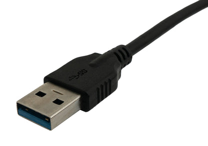 SYSTEM-S USB 3.1 cable 150 cm Type C male to 3.0 Type A male in black
