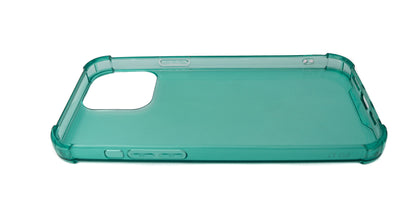 SYSTEM-S Schutzhülle aus Silikon in Grün Transparent Hülle für iPhone 13 Pro Max