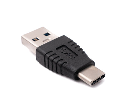 SYSTEM-S USB 3.1 Adapter Type C Male to 3.0 Type A Male Cable in Black