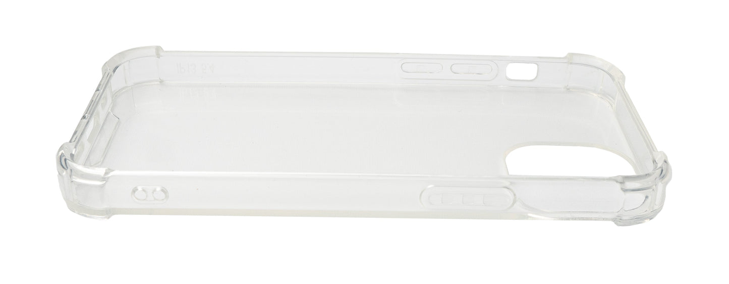 SYSTEM-S Silicone Protective Case in White Transparent Case for iPhone 13 Mini