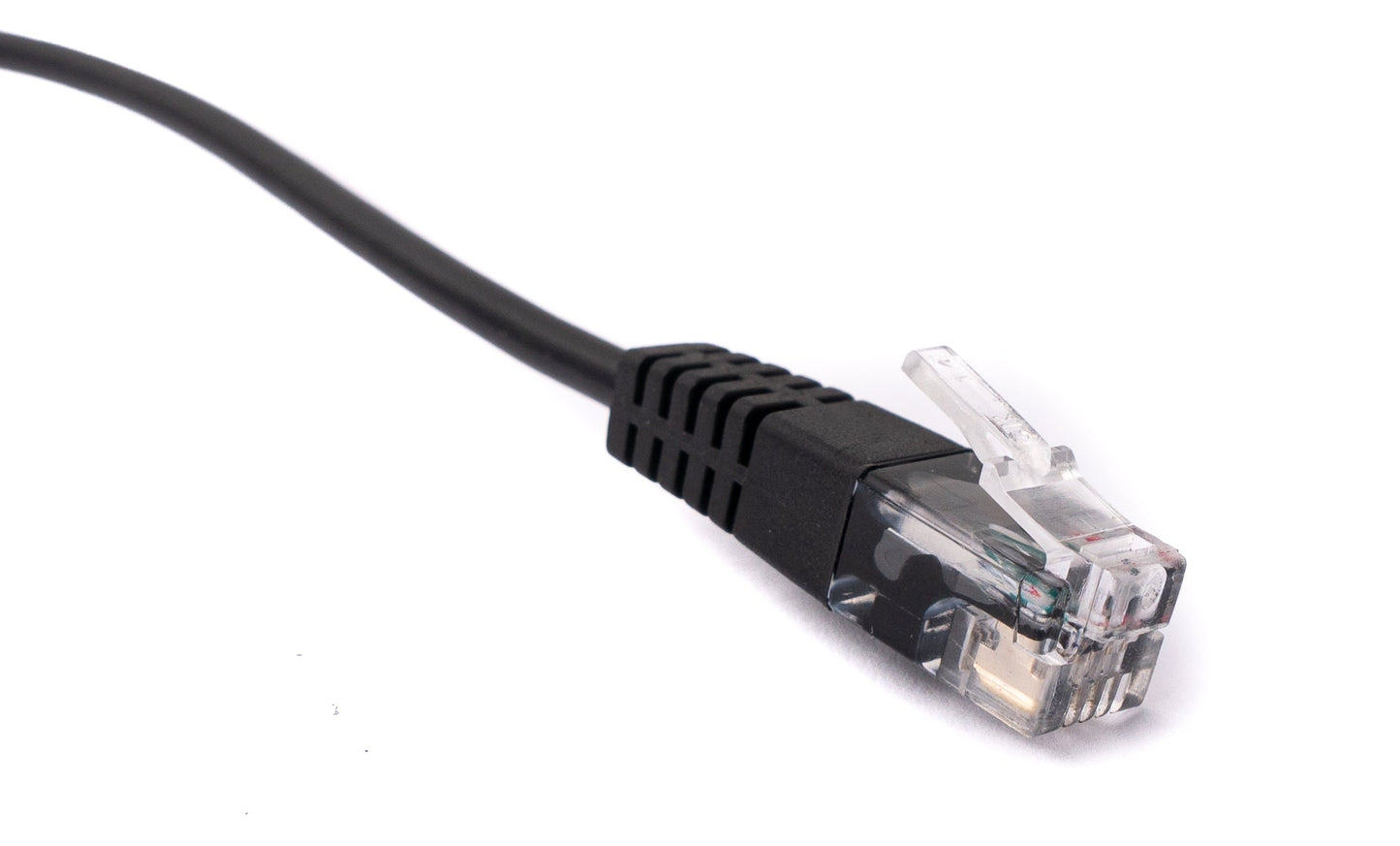 SYSTEM-S Telefon Headset Adapter 20cm RJ9 Stecker zu 2x 3.5 mm Klinke Audio Kabel Schwarz