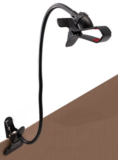 SYSTEM-S Universal flexible table &amp; bed metal gooseneck arm holder for smartphone