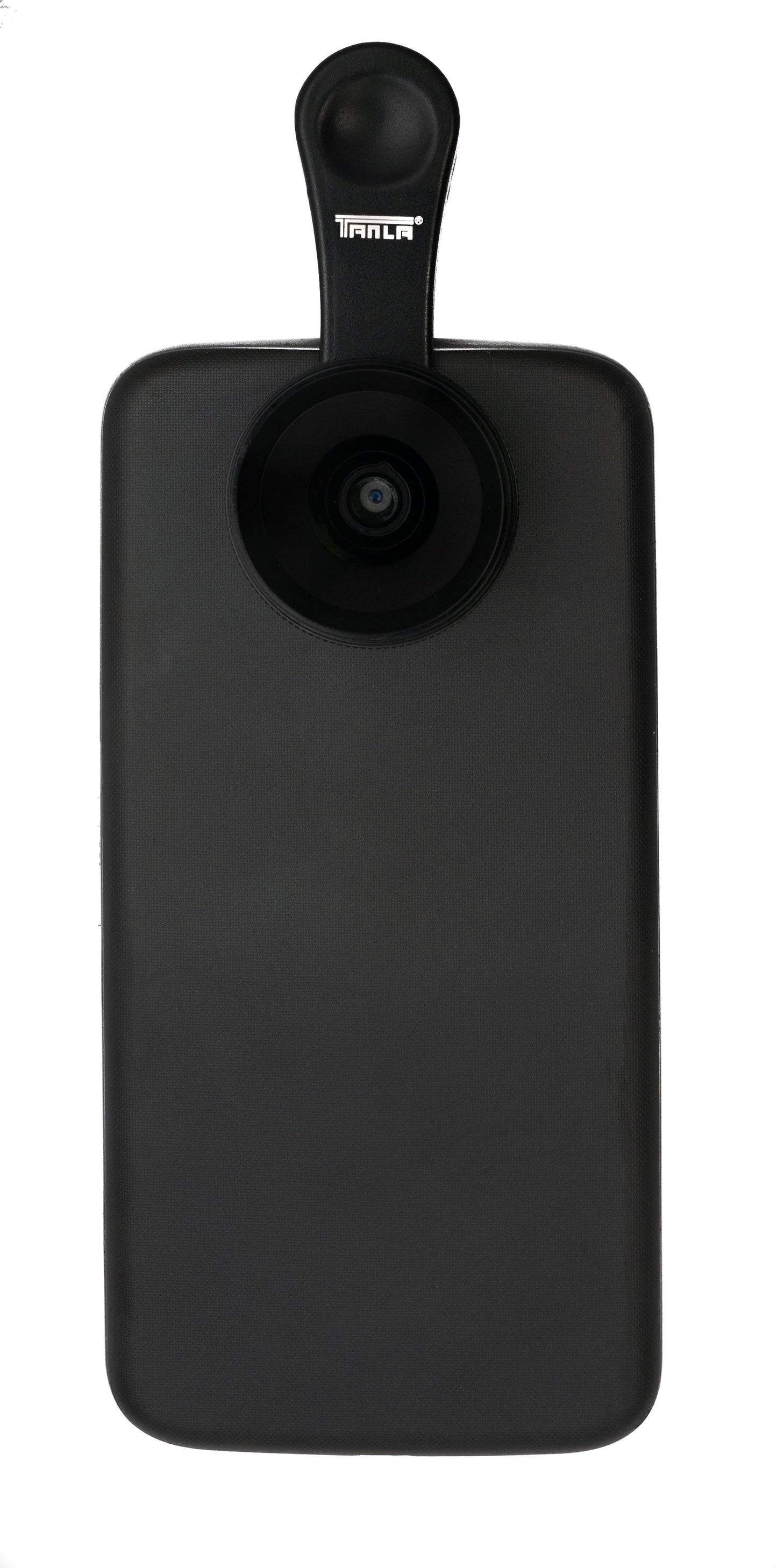 SYSTEM-S Makro Linse 1.1x bis 2.8x Vergrösserung mit Clip und Schutztasche für Smartphone