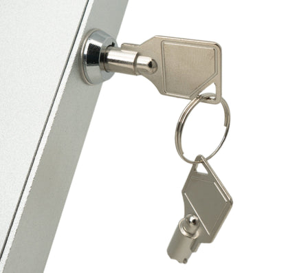 SYSTEM-S Wand Halterung abschließbar 360° für Microsoft Surface Pro 7 Pro 3 Pro 4 12.3 in Grau