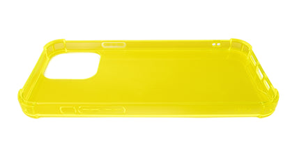 SYSTEM-S protective silicone case in yellow transparent case for iPhone 13 Pro Max