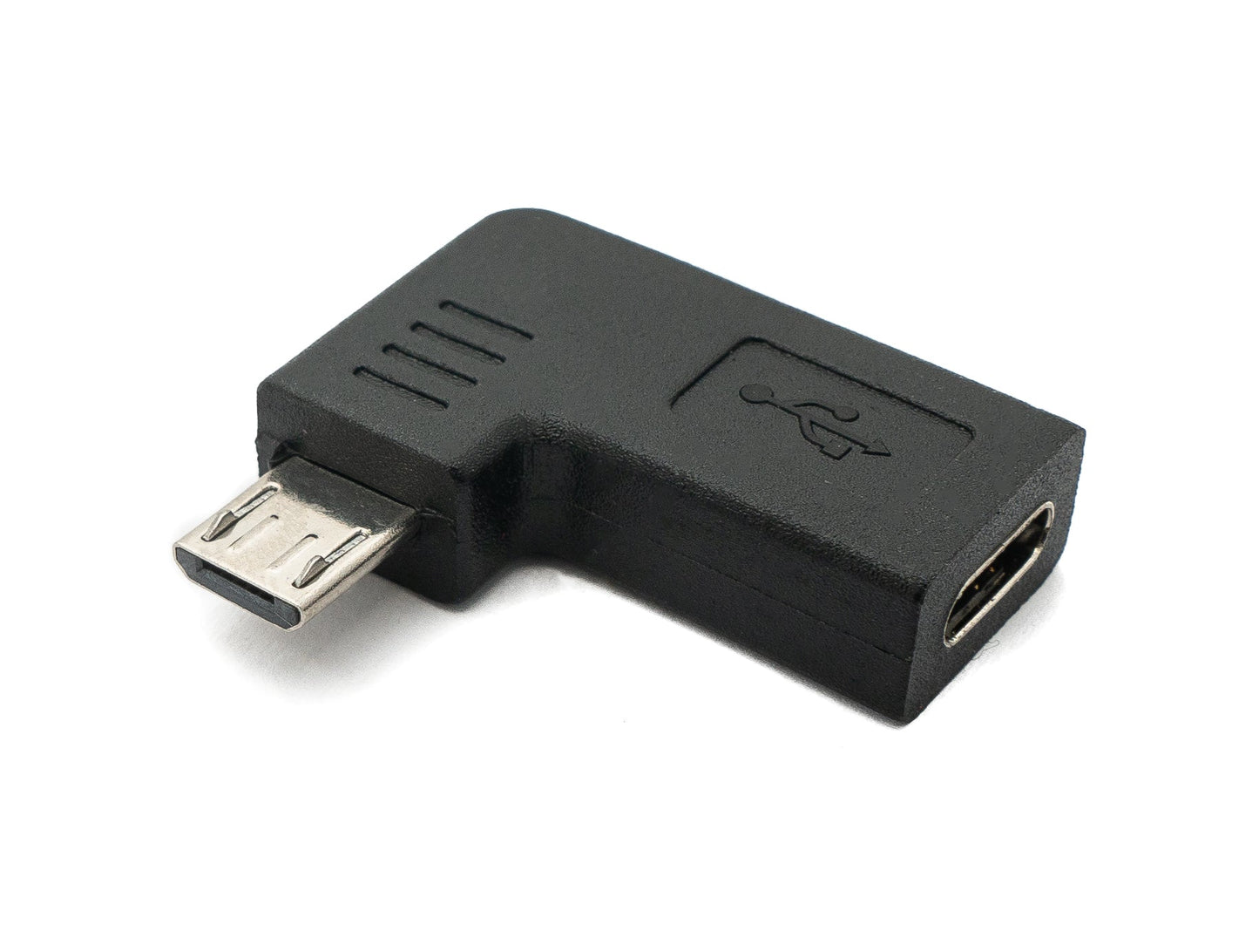 SYSTEM-S USB 3.1 Adapter Typ C Buchse zu 2.0 Micro B Stecker Winkel  - Rechts