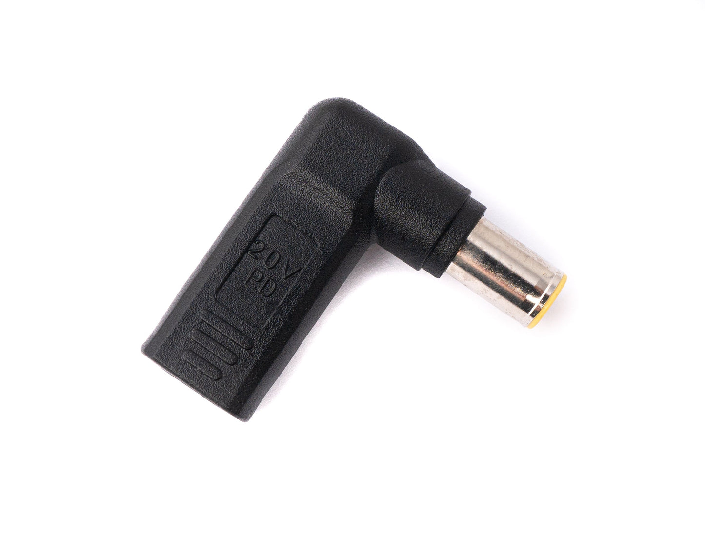 SYSTEM-S USB 3.1 Adapter Typ C Buchse zu DC 20V 7,9 x 5,4 mm Stecker Winkel Kabel