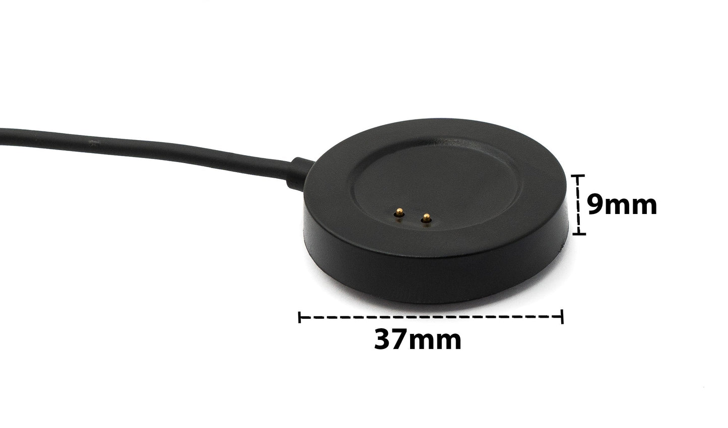 SYSTEM-S USB 2.0 Kabel 100 cm Ladestation für Realme Watch 2 Watch Pro Smartwatch Schwarz