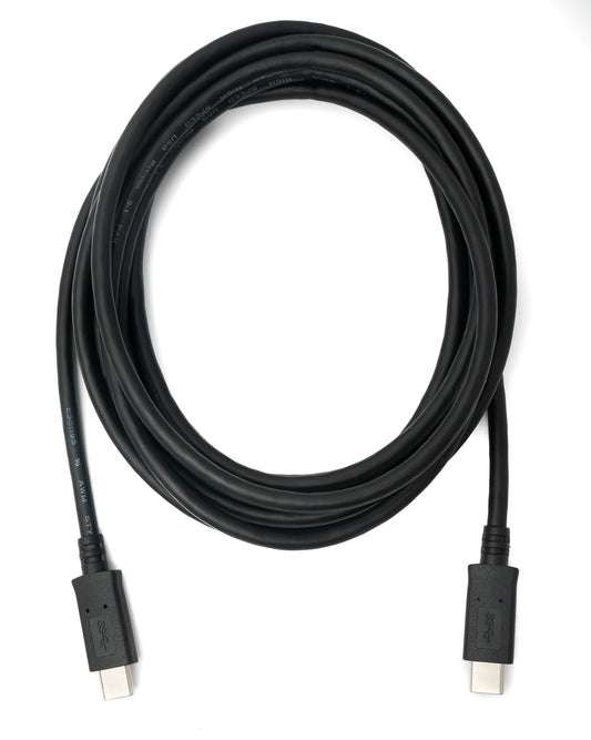 SYSTEM-S USB 3.1 cable 3 m Type C male to male in black