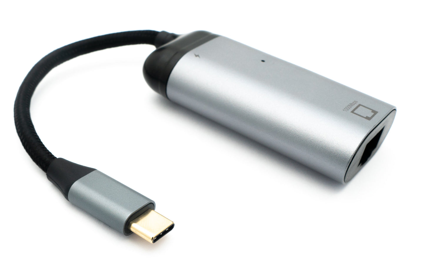 SYSTEM-S 3-in-1 adapter LAN socket &amp; USB 2.0 Type A socket &amp; 2x 3.1 C socket to C plug