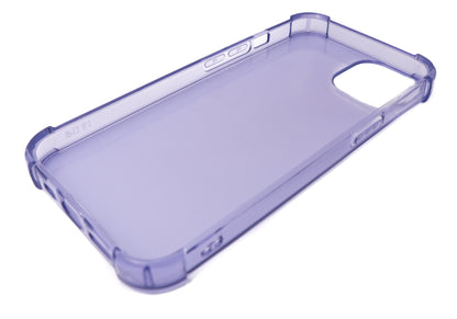 SYSTEM-S protective silicone case in purple transparent case for iPhone 13