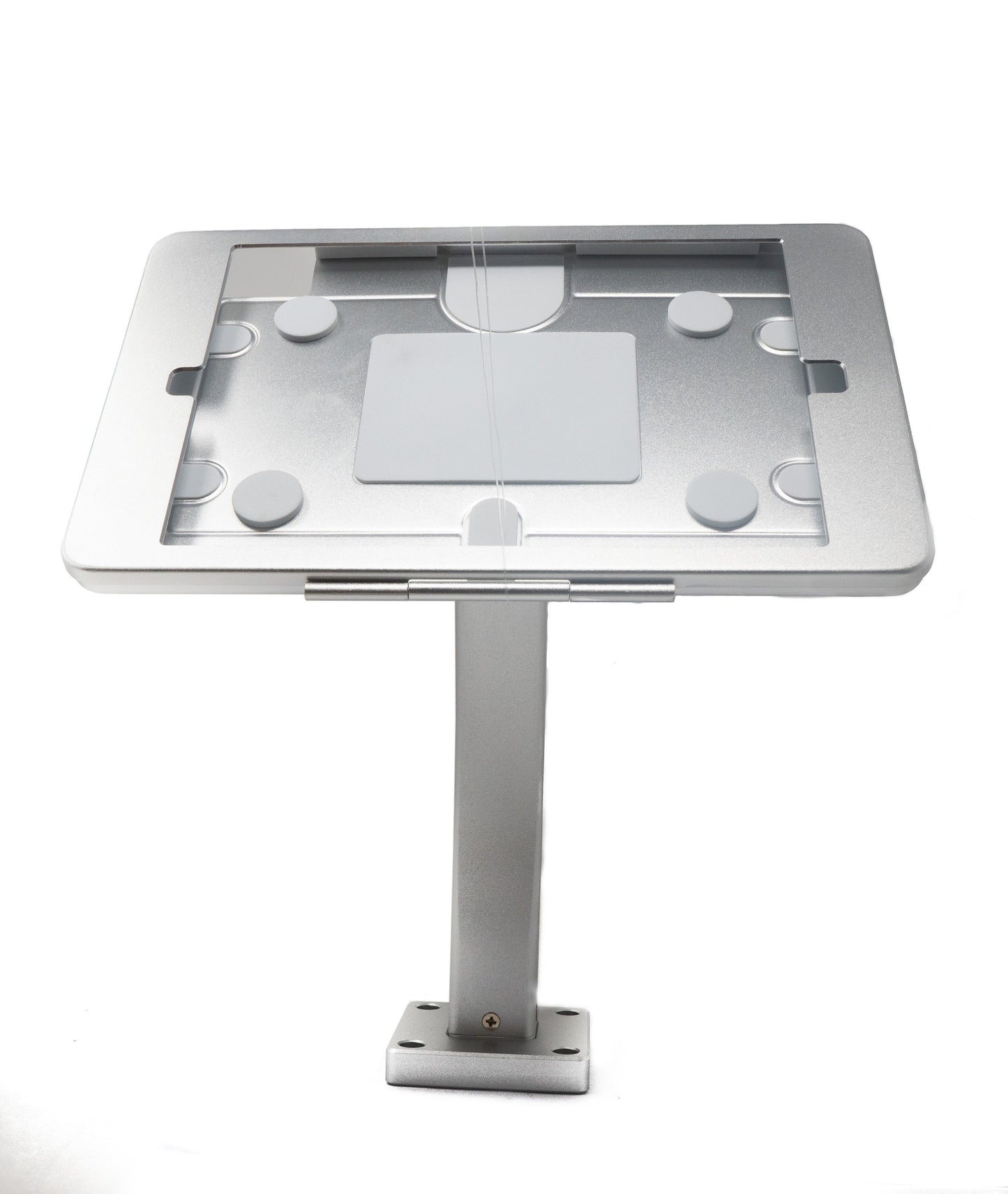 SYSTEM-S Wand und Tisch Halterung abschließbar für iPad 10 Pro 11 Air 4 5 in Grau