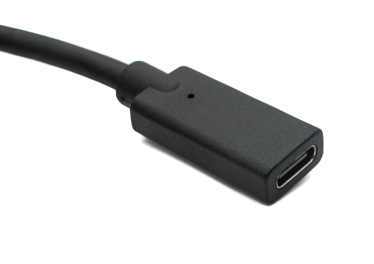 SYSTEM-S USB 3.1 Gen 2 100W Kabel 60 cm Typ C Stecker zu Buchse Schraube Winkel