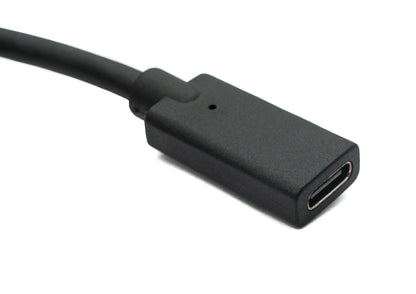 SYSTEM-S USB 3.1 Gen 2 100W Kabel 60 cm Typ C Stecker zu Buchse Schraube Winkel