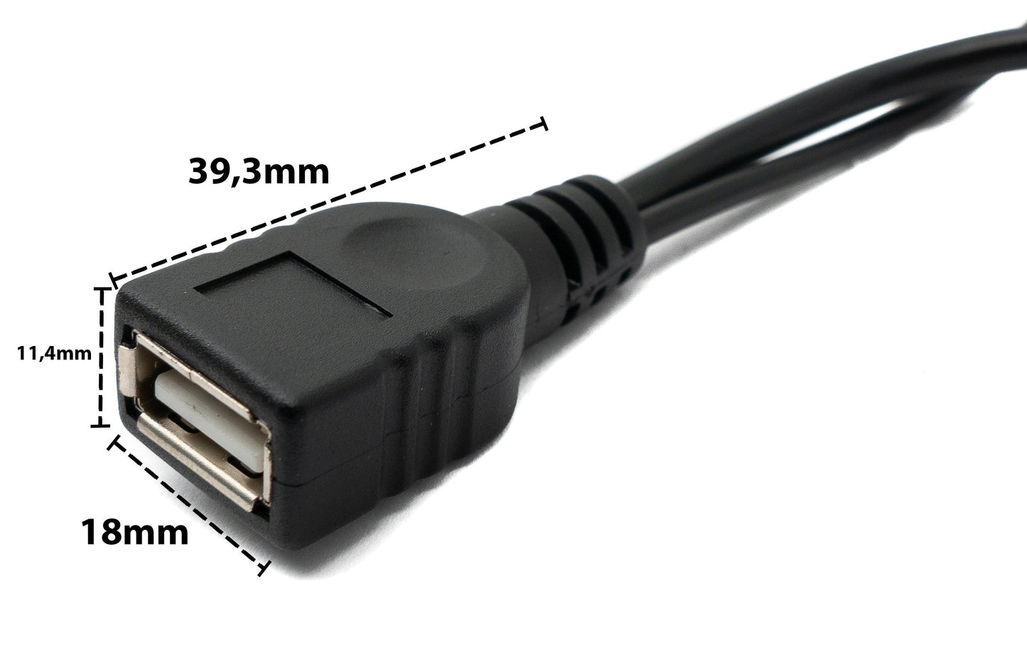 SYSTEM-S USB 2.0 Y Kabel 35 cm Typ A Buchse zu Typ A Stecker & 3.1 Typ C Buchse Adapter