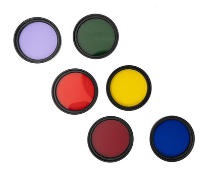 SYSTEM-S Farbfilter Set 37 mm 6 Stück Farbe Filter für Fotografie für iPhone 13 Mini