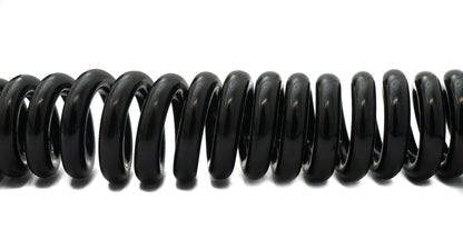 SYSTEM-S USB 3.1 Kabel 120 cm Stecker zu 2.0 Mini B Buchse Spirale in Schwarz