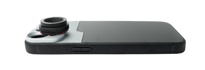 SYSTEM-S Macro Lens 2.8x HD Filter with Case in Black for iPhone 13