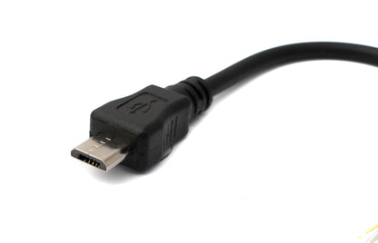 SYSTEM-S USB 2.0 Kabel 10 cm Micro B Stecker zu 2x offene Kabelenden für Raspberry Pi