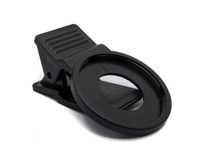 SYSTEM-S Makro Linse +10 Zoom Close Up Filter mit Clip in Schwarz