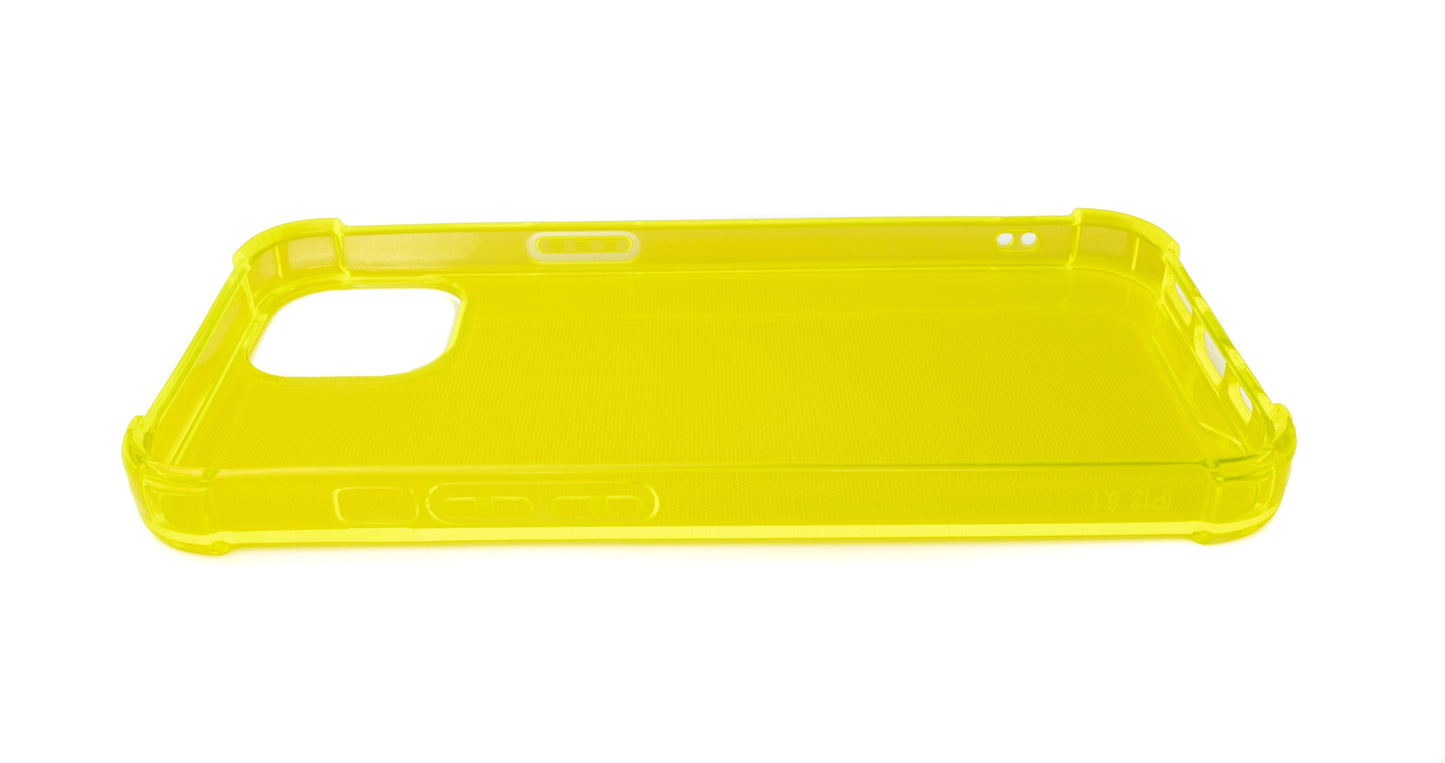 SYSTEM-S protective silicone case in yellow transparent case for iPhone 13