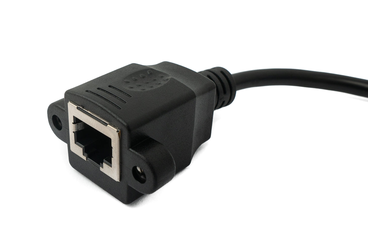SYSTEM-S LAN Kabel 30 cm RJ45 Buchse zu 5 polig Leiterplattenstecker in Schwarz
