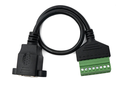 SYSTEM-S LAN Kabel 30 cm RJ45 Buchse zu 5 polig Leiterplattenstecker in Schwarz