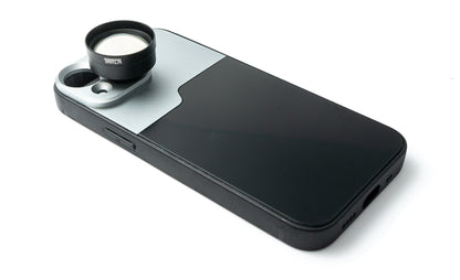 SYSTEM-S Zoom Lens 3x Telephoto Lens Filter with Case in Black for iPhone 13 Mini