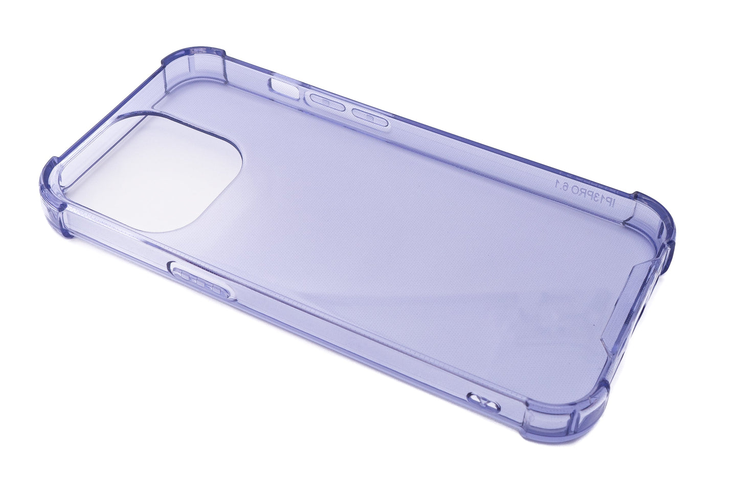SYSTEM-S protective silicone case in purple transparent case for iPhone 13 Pro
