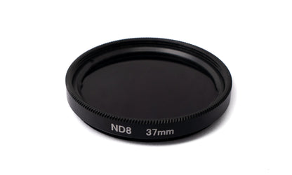 SYSTEM-S ND8 lens 37 mm neutral density gray filter with clip for smartphones in black