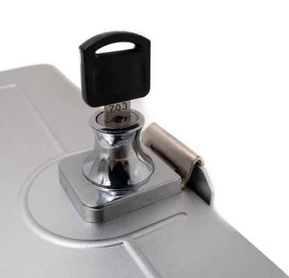 SYSTEM-S Wandhalterung 360° Tischständer abschließbar für iPad Pro 12,9" 3 (2018) in Grau