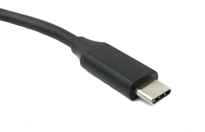SYSTEM-S USB 3.1 Kabel 100 cm Typ C Stecker zu Stecker Winkel in Schwarz