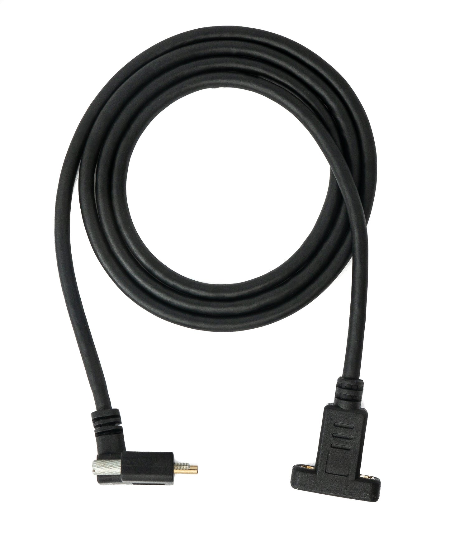 SYSTEM-S USB 3.1 Gen 2 100W Kabel 100 cm Typ C Stecker zu Buchse Schraube Winkel