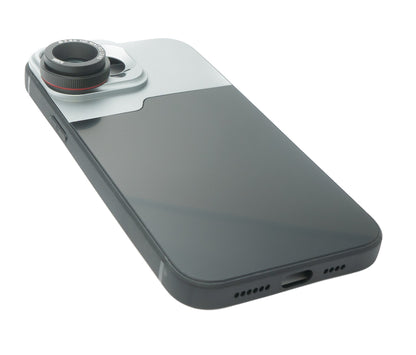 SYSTEM-S Makro Linse 2.8x HD Filter mit Hülle in Schwarz für iPhone 13 Pro Max