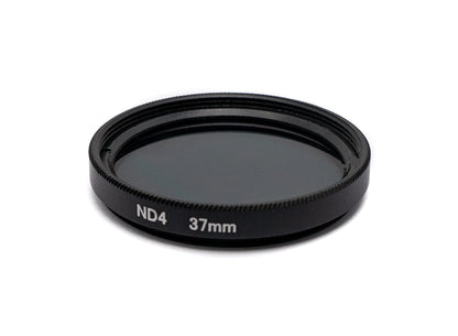 SYSTEM-S ND4 Linse 37 mm Neutraldichte Grau Filter mit Clip für Smartphones in Schwarz