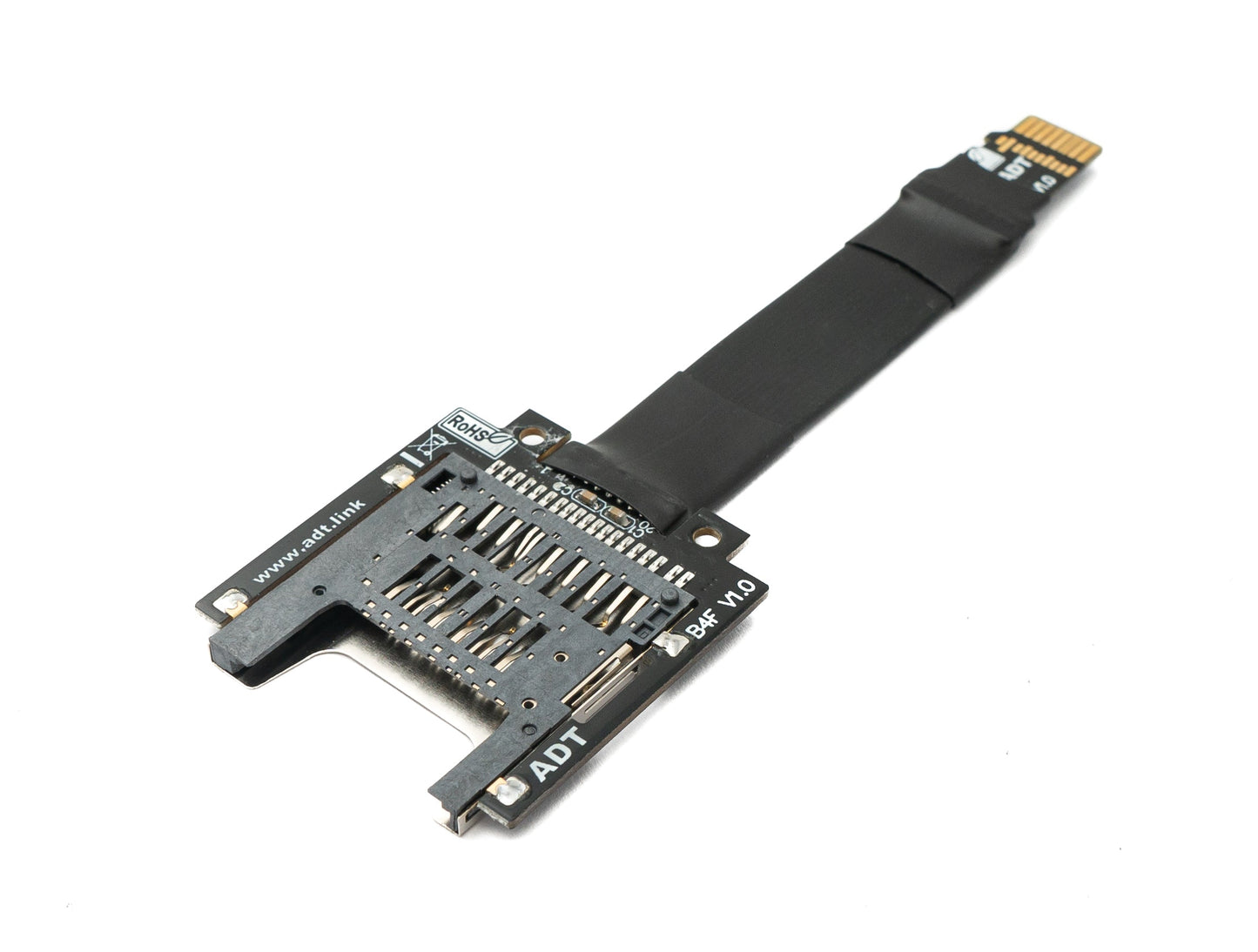 SYSTEM-S SD Karte 10 cm Kabel Micro SD Stecker zu Standard Buchse Verlängerung Adapter