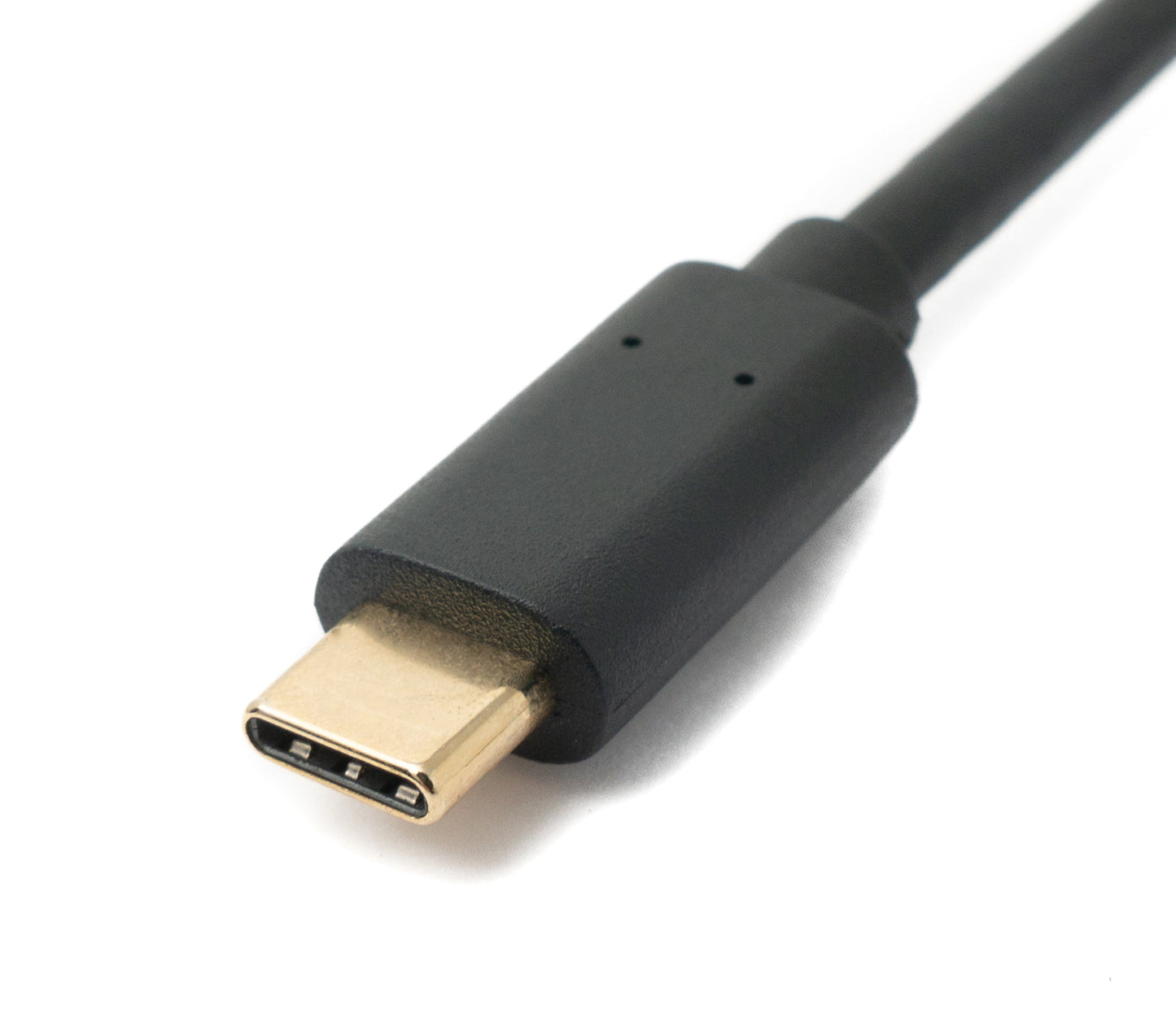 SYSTEM-S USB 3.1 Kabel 1,8 m Typ C Stecker zu Buchse Schraube in Schwarz