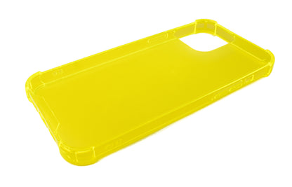 SYSTEM-S protective silicone case in yellow transparent case for iPhone 13 Pro Max