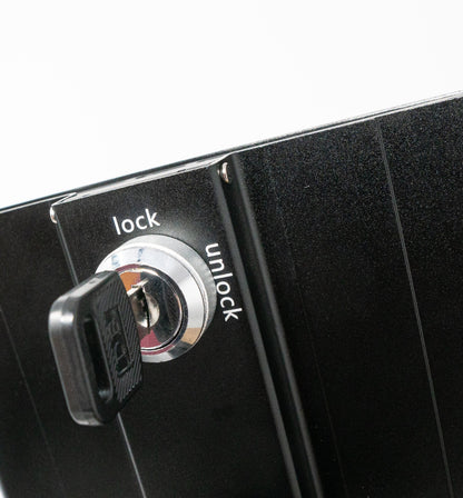 SYSTEM-S table stand dual 360° holder lockable for iPad Mini in black
