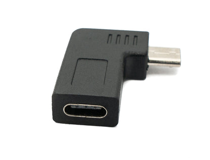 SYSTEM-S USB 3.1 Adapter Typ C Buchse zu 2.0 Micro B Stecker Winkel  - Rechts